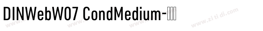 DINWebW07 CondMedium字体转换